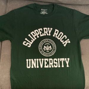 Champion Slippery Rock T-Shirt. Size Small